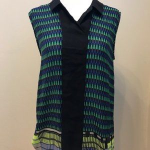 Halogen Sleeveless V Neck Blouse